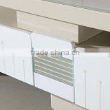 White Corner Wood tv Stand for Flat Screen tv thumbnail-3