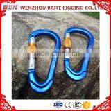 Colorful Aluminum Snap Hook,Outdoor Sports Carabiner With Snap Hook Breakign Load 2400kg For Climbing Use thumbnail-1