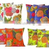 Luxurious Tropicana Kantha work Cushion Covers Bohemian patterns
