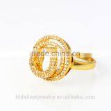Fashionable Dubai 18k Gold Plated Jewelry , CZ Pave Diamond Jewelry thumbnail-6