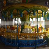 Music & Colorful Led Lights Theme Park Children Recreational Rides Carousel Horse Rides