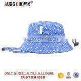 wholesale own brand custom prined logo bucket hat