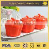 Set of 3 Ceramic Spice Jars/ Condiment Pots/Spoon Sets thumbnail-1