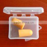 factory price for ear plugs Orange and yellow 2016 PU foam bullet shaped ear protection ear plug manufacturer in China