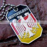 Low Price Custom Flag Dog Tag Necklaces Newly Designing Eagle Dog Tag High Quality German Eagle Flag Dog Tags Necklaces