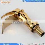 Wholesale And Retail Luxury Elegent Golden Basin Sink Faucet Single Lever Waterfall Basin Mixer Taps thumbnail-3
