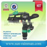 RM8427, garden irrigation plastic impulse sprinkler, 1/2" Part circle