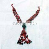 Gold Napkin Ring, Beaded Napkin Ring, Crystal Napkin Ring thumbnail-1