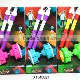 Multifunctional Children Wooden Telescopic Rod Diabolo BambooToys thumbnail-1