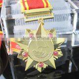 Custom Production Metal Award Medal / Diamond Star China Military Medal thumbnail-1