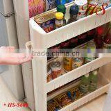 Folding Removable Plastic Corner Storage Shelf Rack Storage With Handel thumbnail-1