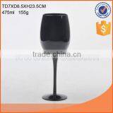 wholesale 475ml long stem black stemmed glass