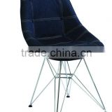 Dining room furniture modern design soft fabric seat with metal legs dining chair