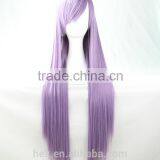 Cheap Fashionable Cosplay Wig Long Straight Human Wigs 80cm thumbnail-1