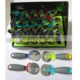 Colorful Pizza Cutter With Soft Rubber Handle thumbnail-1
