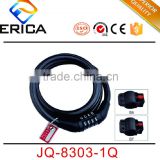 10mm*1000mm Mountain Bike Steel Spiral Chain Cable Lock With Password