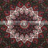 Green Mandala Tapestry Indian Tapestry Bedspread Bohemian Hippie Tapestry Beach Throw Indian Mandala Tapestry Wall Hanging Art thumbnail-2