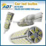 Super White T10 Ba9s 3014 SMD 78 LED Car Side Wedge Light Lamp Bulb thumbnail-5
