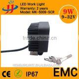 Super Powerful Square 9w 12v Led Light Lamp Offroad Motorcycle Led Driving Lights Led Car Headlight thumbnail-2