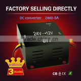 Competitive price 5A 24v dc to 12v dc frequency converter with 3 years warranty