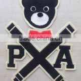 Wholesale customized fashion china embroidery iron on chenille patches for clothing