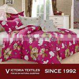 Beautiful Spring White Blossom Floral Duvet Quilt Cover Bedding Set Hot Pink