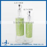 glass container for salad oil with sprayer cap