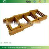 DX002/ Save Space Folding Wooden Wine Rack Storage Display Holds 8 Bottles thumbnail-4