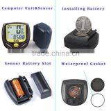 Wireless Noctilucent Bicycle Speedometer Multi Function Waterproof Odometer Exercise Bike Computer thumbnail-2