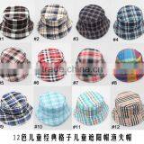 Plaid Fisherman Sports Cheap Kids Printing Bucket Hats Wholesales thumbnail-1
