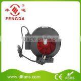 100mm Black Plastic Inline Duct Fan