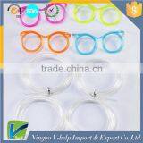 Crazy Fun Glasses Drinking Straw Soft Straw Glasses Drinking Tube