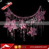 Hot-fix Twinkling Crystal Necklace Rhinestone Motif thumbnail-1