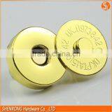 Brushed Antique Brass Bags Magnetic Snap 18 mm Diameter thumbnail-4