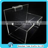 Slatwall Plastic Box Large Clear Wall Mounted Plastic Slatwall Display Shelf Bins thumbnail-1