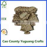 Laser Cut Decorative Handmade Wooden Christmas Crafts Wholesale thumbnail-3