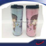 Double-deck Promotional Plastic Cup/christmas Plastic Cups thumbnail-4
