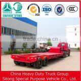 Chinese Manufacturer 40FT Lowbed Semi Trailer for Sale(Giving Tires!) thumbnail-2