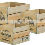 Solid Vintage French Wooden Fruit Crates for Sale thumbnail-1