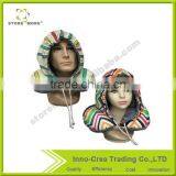 New Design Colorful Strip Car Headrest Neck Support Pillow U Shape With A Rimq Hat thumbnail-1