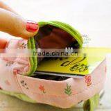 Cy276 Fresh Floral Style Super Mini Schoolbag Shape Coin Purse Canvas Wallet Women Handbag Creative Coin Pouch Gift thumbnail-4