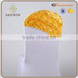 Half Back Rosette Chair Cover for Wedding thumbnail-3