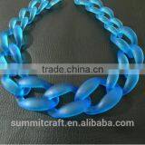 Custom Fashion Exaggerate Chic Chain Resin Necklace thumbnail-6