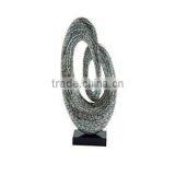 High Quality Best Selling Modern 29" Dark Blue Mother of Pearl Abstract Sculpture From Vietnam thumbnail-1