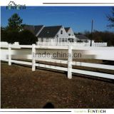 Made in China Fentech High Standard White 4 rails Horse Farm Fencing