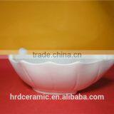 High Quality Wholesale Leaf Design White Ceramic Fruit Dish thumbnail-4