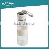 Toprank Custom Printing Outdoor 400ml Sport Travel Clear Plastic Water Bottle With Sleeve Case Cover thumbnail-1