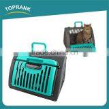 New Design Portable Triangular Folding Plastic Cat Carrier thumbnail-1