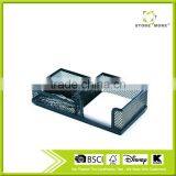 Black Metal Mesh Office Desk Note Stationery Clip Holder thumbnail-1