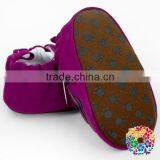 Cute Adorable Purple Infant Newborn Baby Shoes Wholesale thumbnail-1